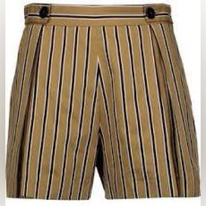 Sandro Pendy Striped Cotton Blend Shorts